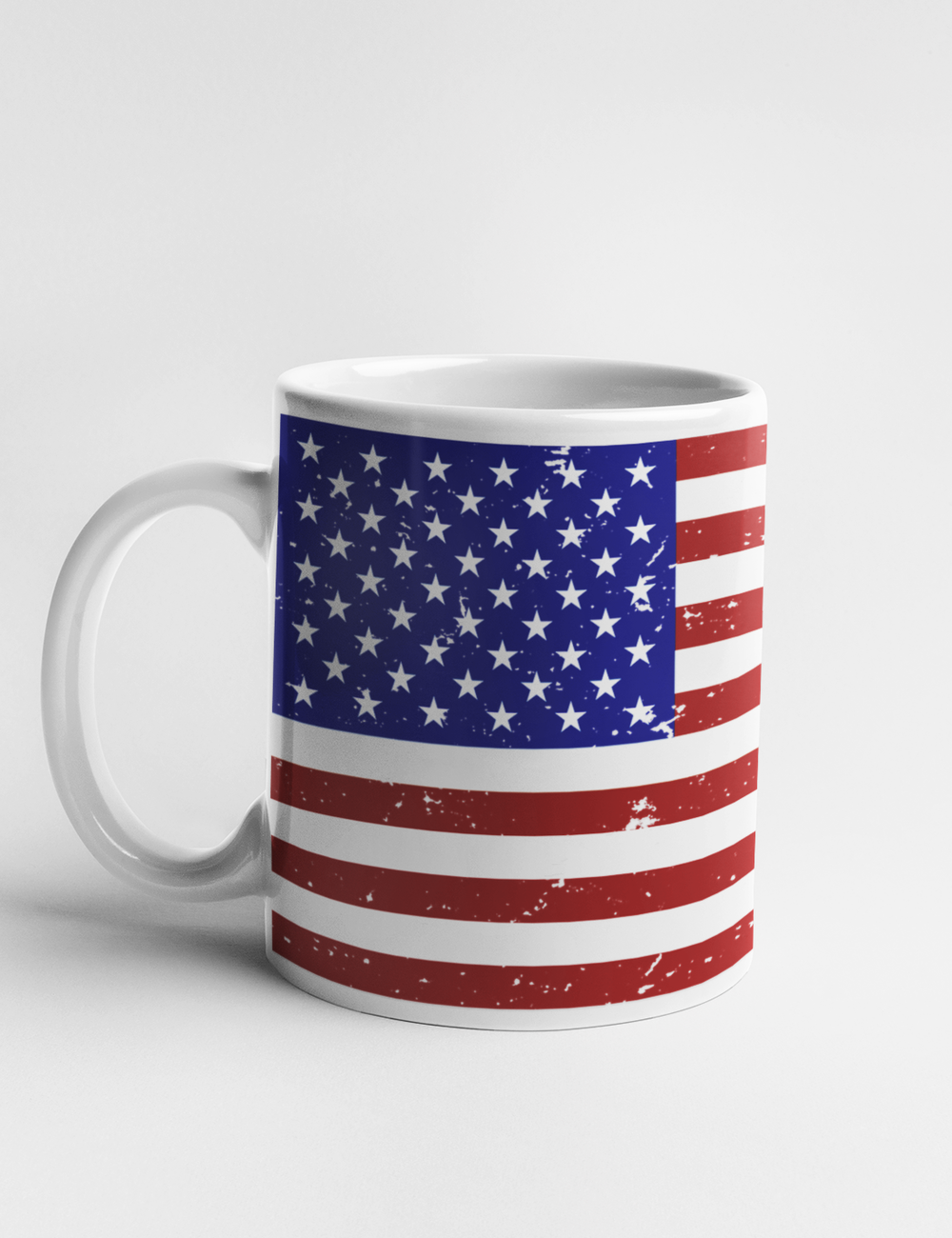 Vintage Grunge Style American Flag | Classic Mug OniTakai