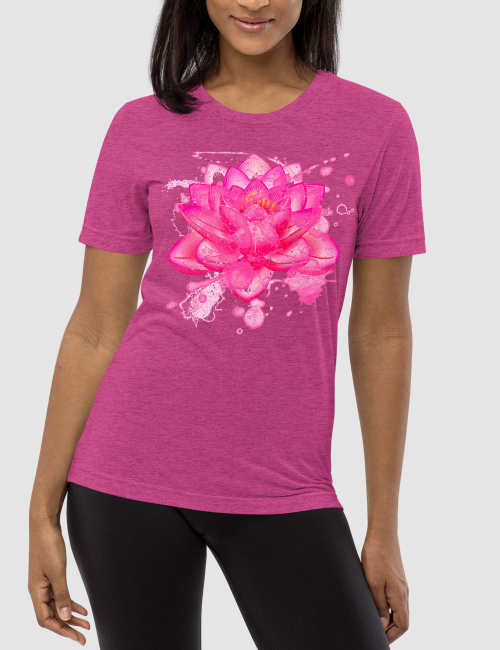 Vintage Lotus Flower Tri-Blend T-Shirt OniTakai