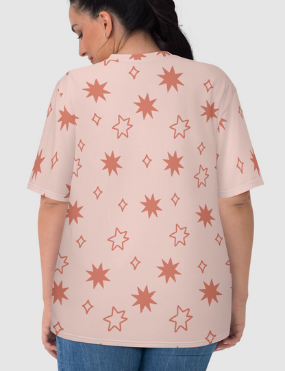 Vintage Pink Stars Women's T-Shirt OniTakai