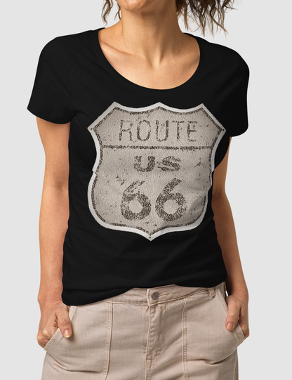 Vintage Route 66 | Women's Organic Round Neck T-Shirt OniTakai