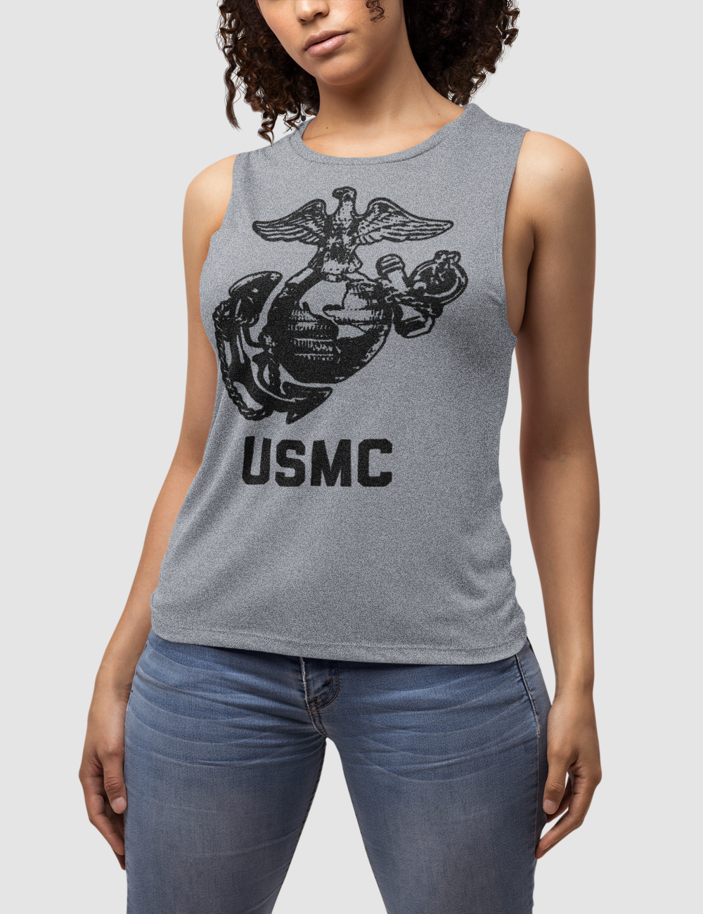 Vintage USMC Logo Women's Muscle Tank Top OniTakai