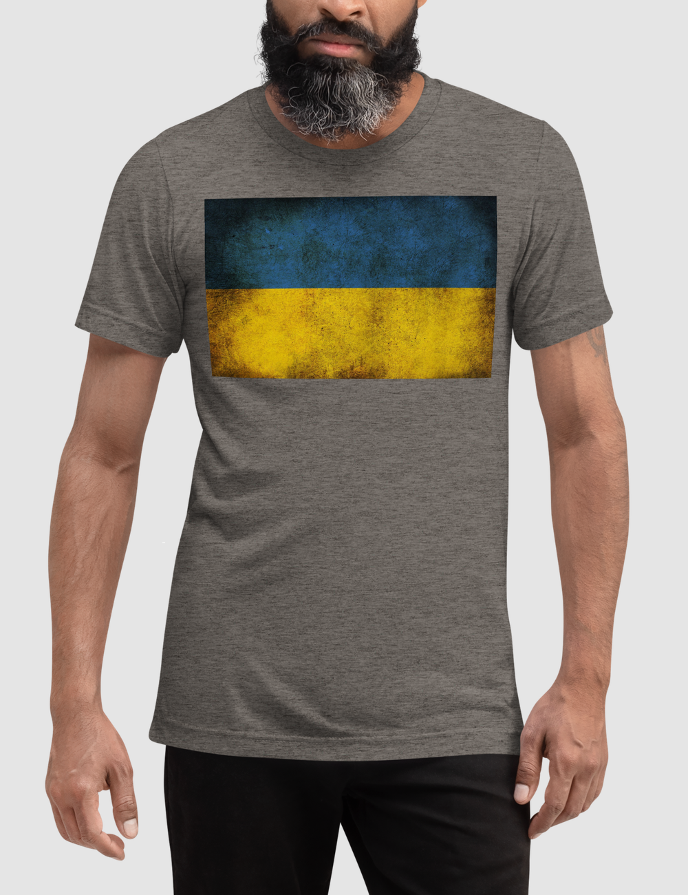 Vintage Ukrainian Flag | Tri-Blend T-Shirt OniTakai