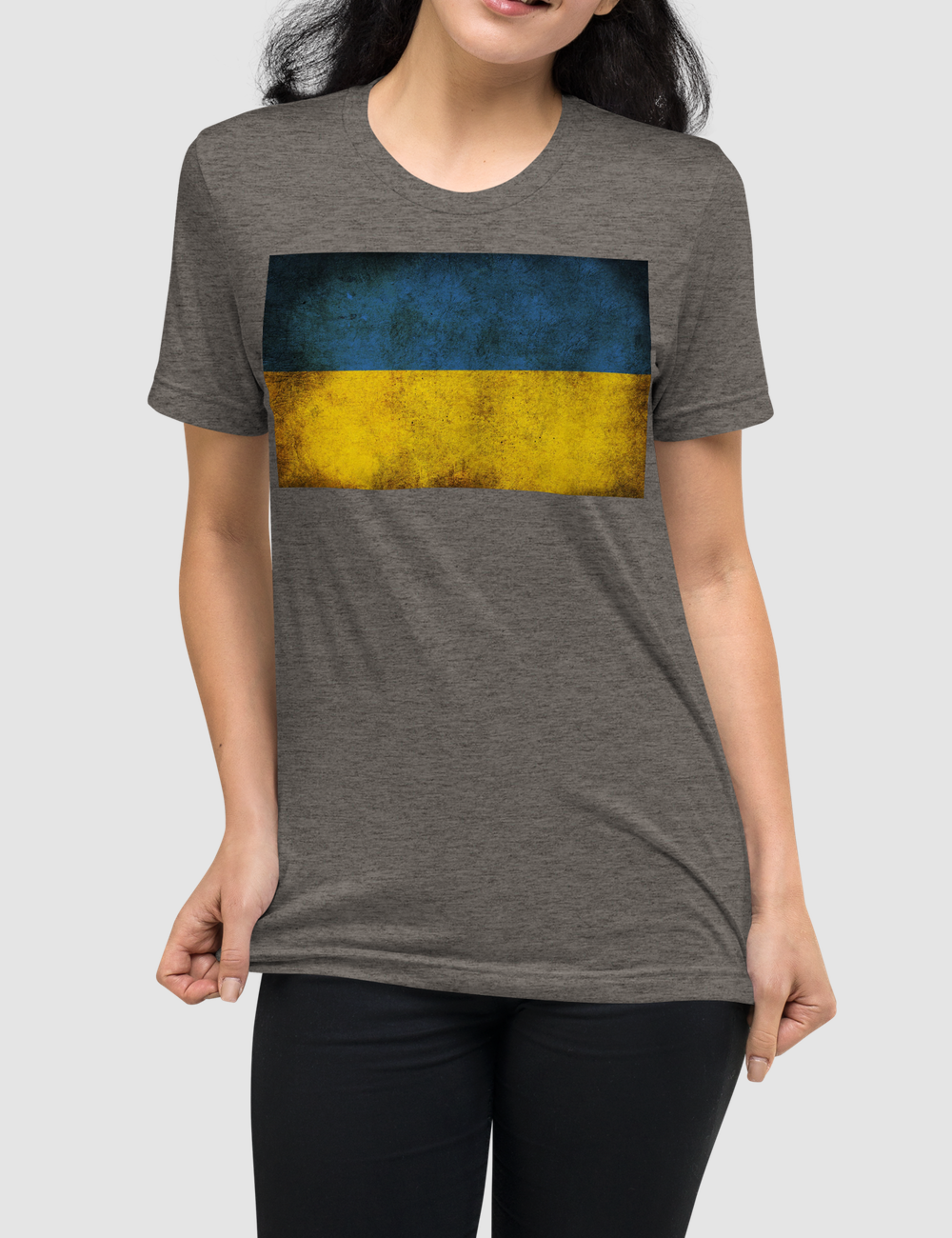 Vintage Ukrainian Flag | Tri-Blend T-Shirt OniTakai