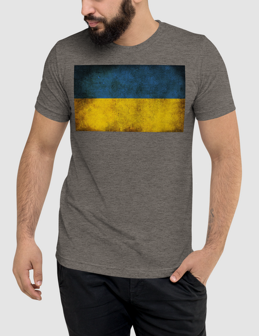 Vintage Ukrainian Flag | Tri-Blend T-Shirt OniTakai