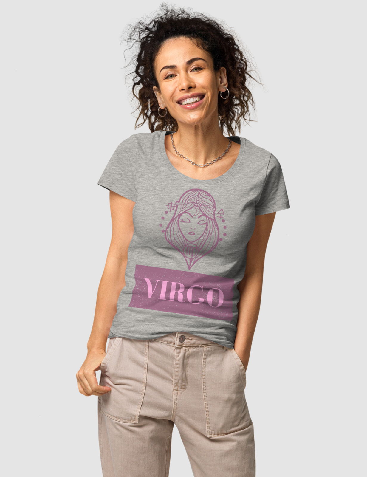 Virgo | Women's Organic Round Neck T-Shirt OniTakai