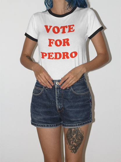Vote For Pedro | Men's Ringer T-Shirt OniTakai