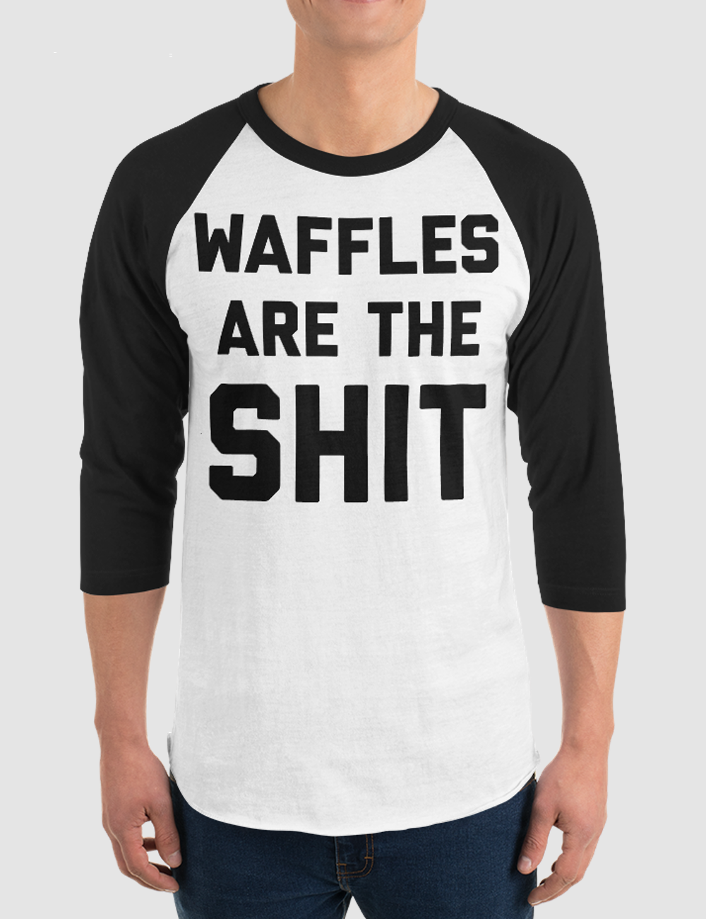 Waffles Are The Shit | Baseball Shirt OniTakai