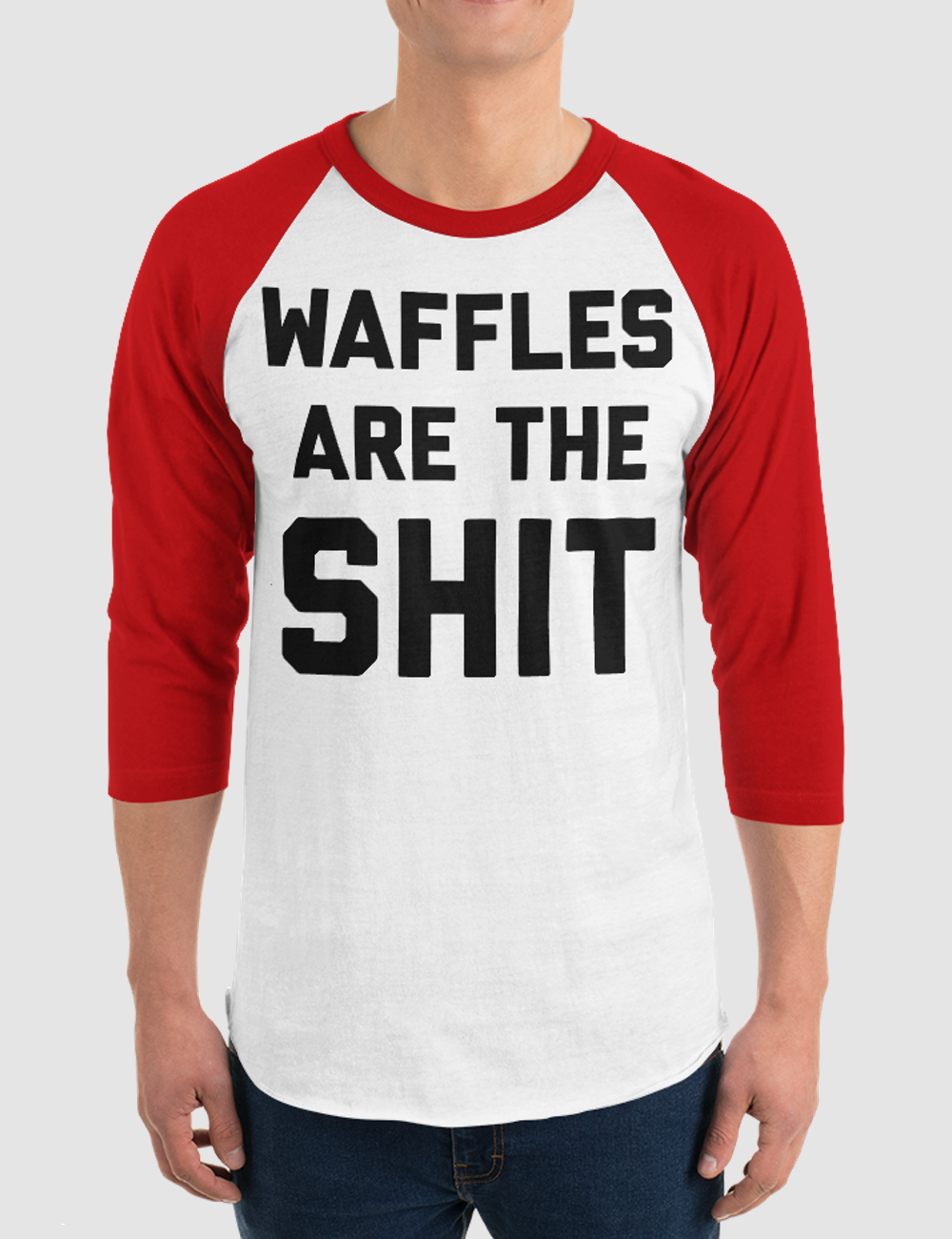 Waffles Are The Shit | Baseball Shirt OniTakai