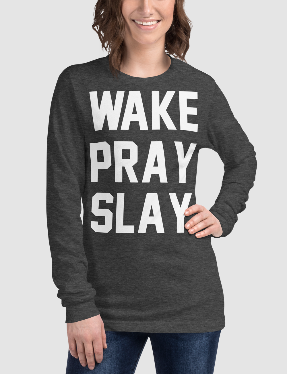Wake Pray Slay | Women's Long Sleeve Shirt OniTakai