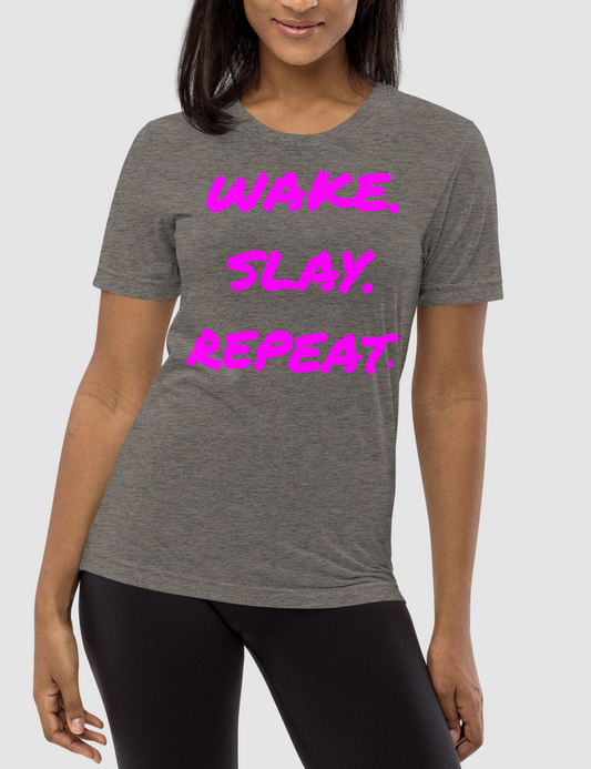 Wake Slay Repeat Tri-Blend T-Shirt OniTakai