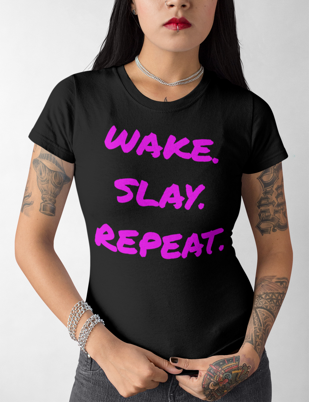 Wake Slay Repeat | Women's Cut T-Shirt OniTakai