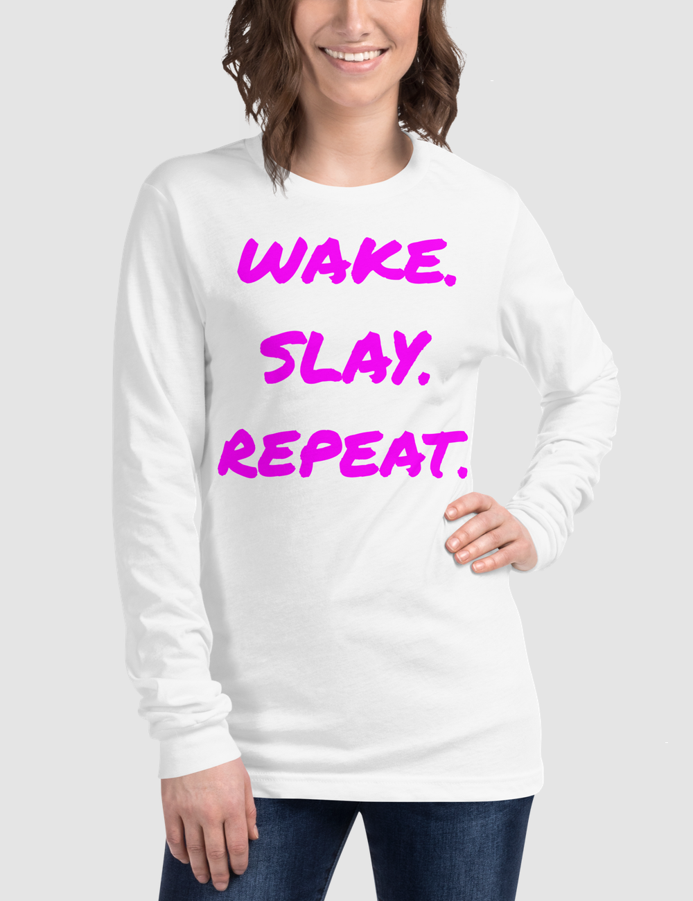 Wake Slay Repeat | Women's Long Sleeve Shirt OniTakai
