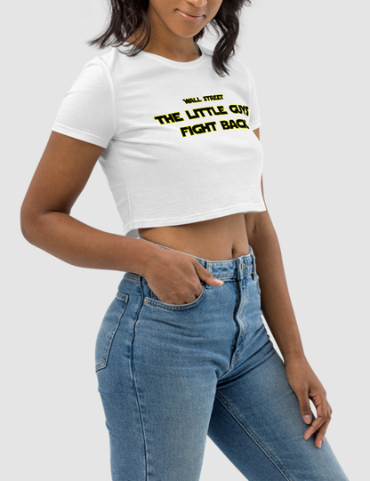 Wall Street - The Little Guys Fight Back | Women's Crop Top T-Shirt OniTakai