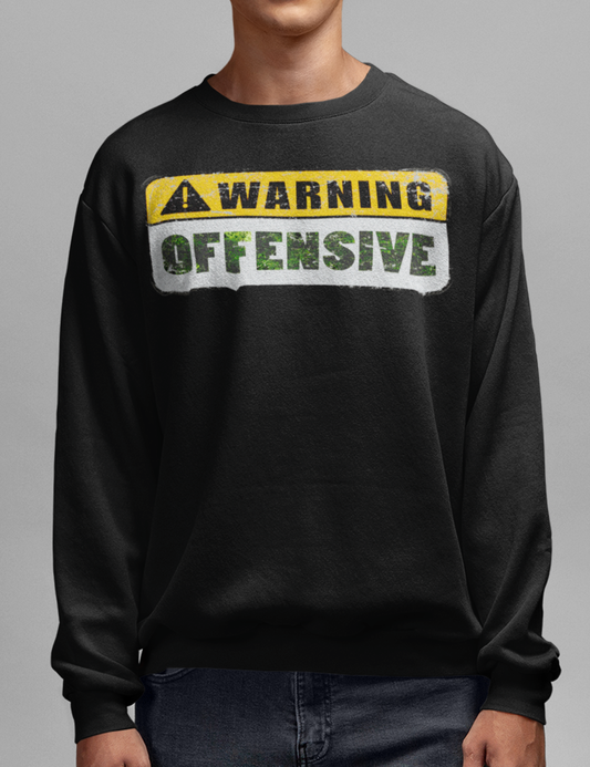 Warning: Offensive | Crewneck Sweatshirt OniTakai