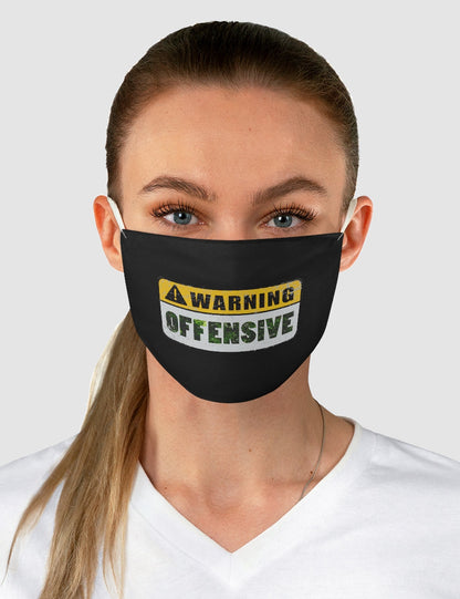 Warning: Offensive | Two-Layer Polyester Fabric Face Mask OniTakai