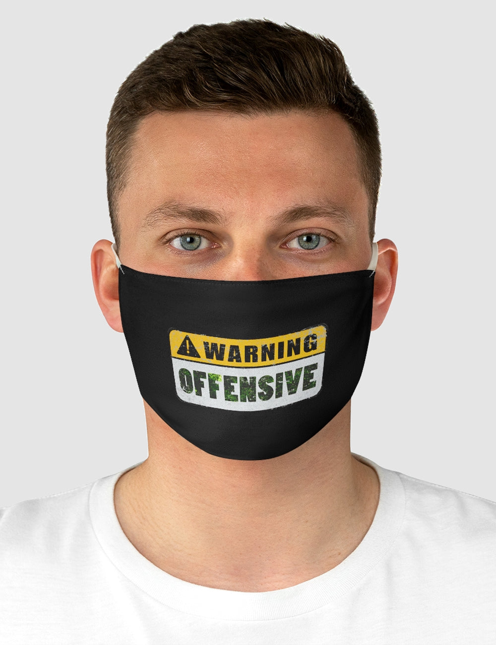 Warning: Offensive | Two-Layer Polyester Fabric Face Mask OniTakai