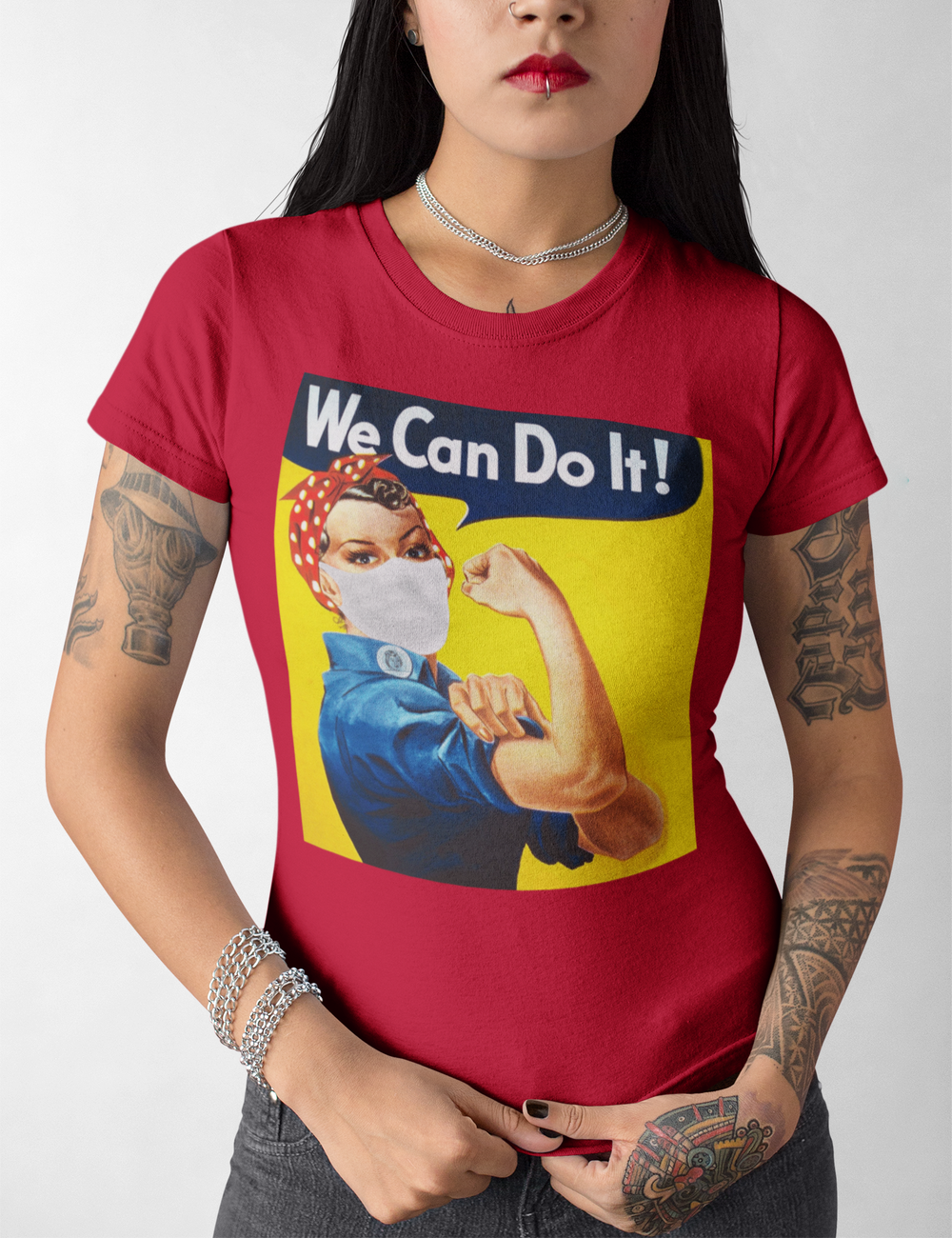 We Can Do It (Face Mask Edition)| Women's Cut T-Shirt OniTakai