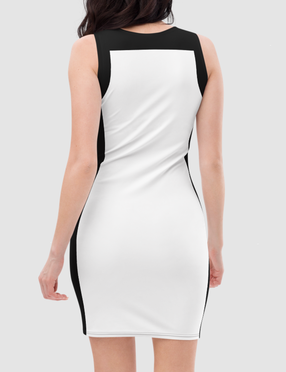 White Widow | Women's Sleeveless Fitted Sublimated Dress OniTakai