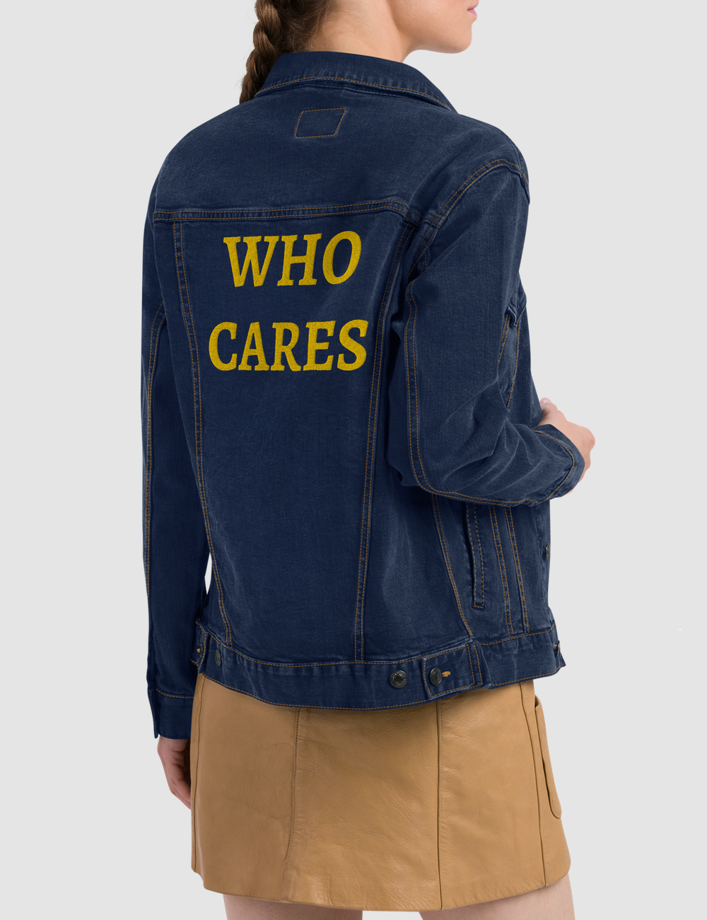 Who Cares | Women's Denim Jacket OniTakai