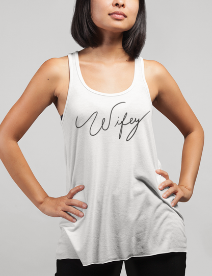 Wifey | Women's Cut Racerback Tank Top OniTakai