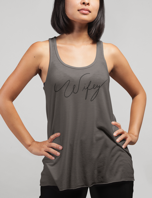 Wifey | Women's Cut Racerback Tank Top OniTakai