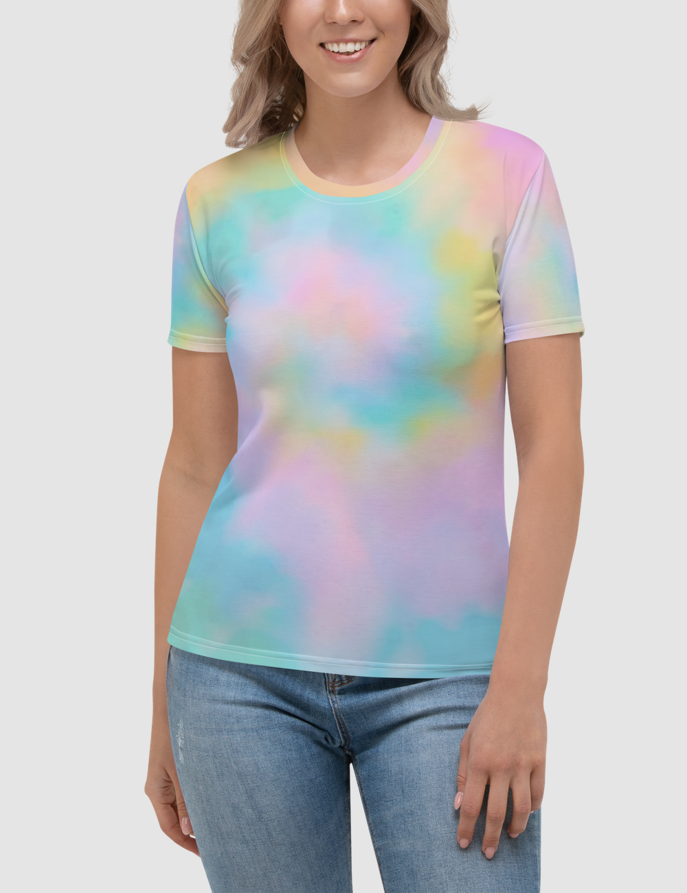 Wild Rainbow Easter Egg Tie Dye Women's T-Shirt OniTakai