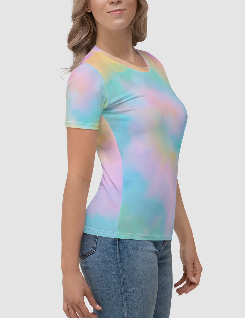 Wild Rainbow Easter Egg Tie Dye Women's T-Shirt OniTakai