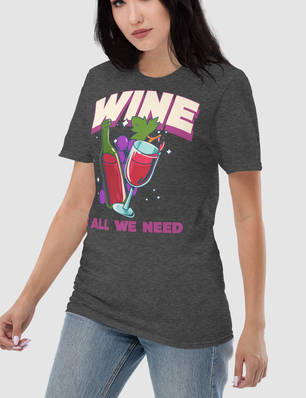 Wine Is All We Need Women's Relaxed T-Shirt OniTakai
