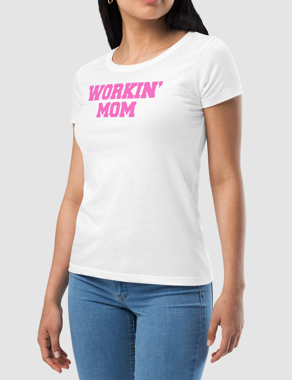 Workin' Mom | Women's Fitted T-Shirt OniTakai