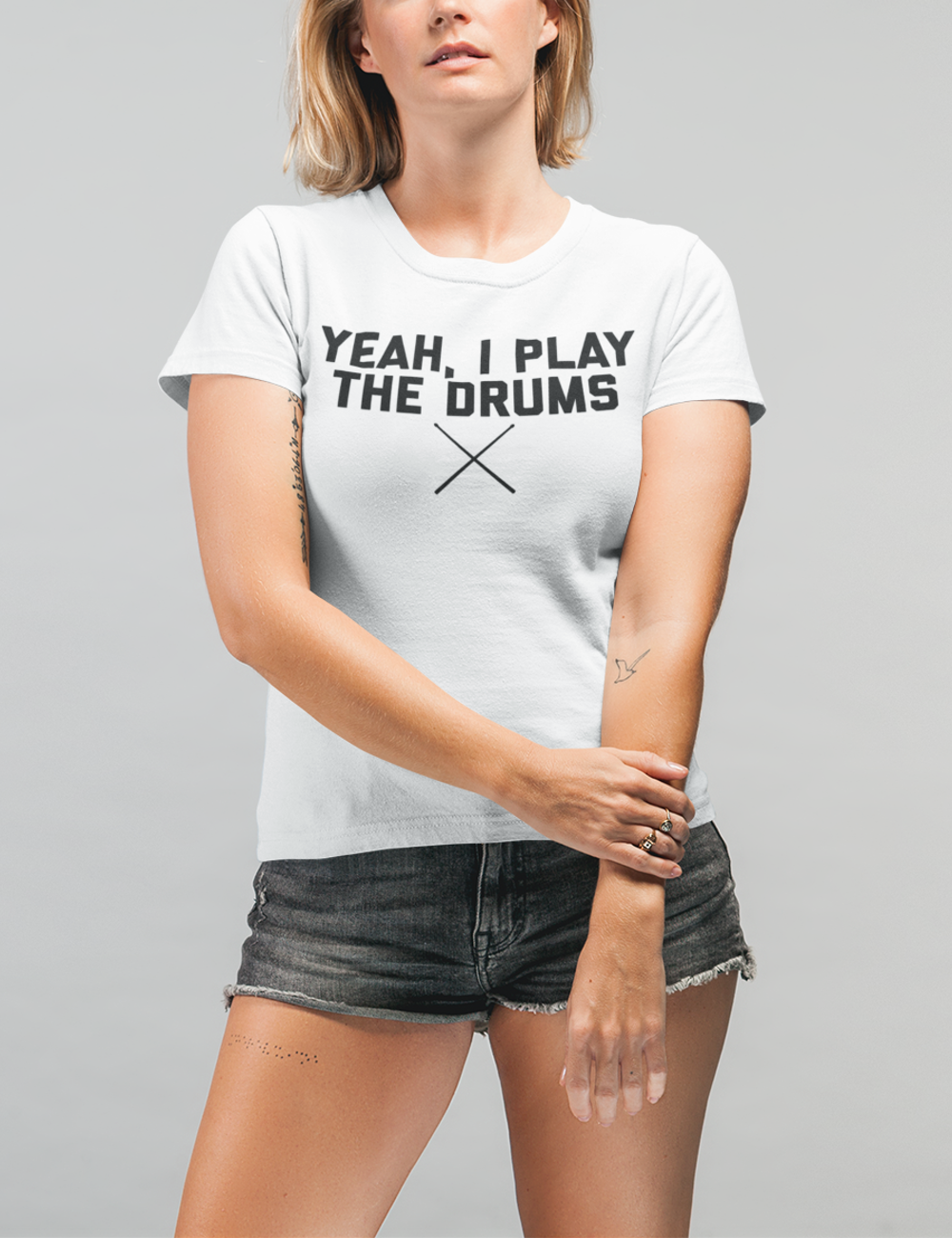 Yeah I Play The Drums | Women's Style T-Shirt OniTakai