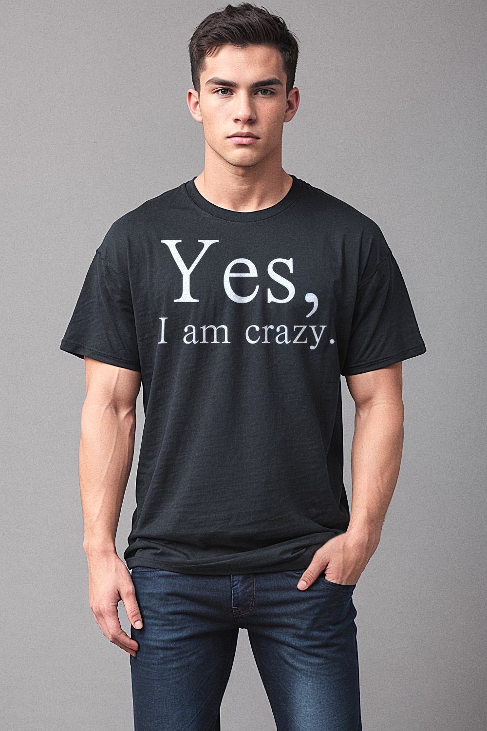Yes I Am Crazy Men's Classic T-Shirt OniTakai