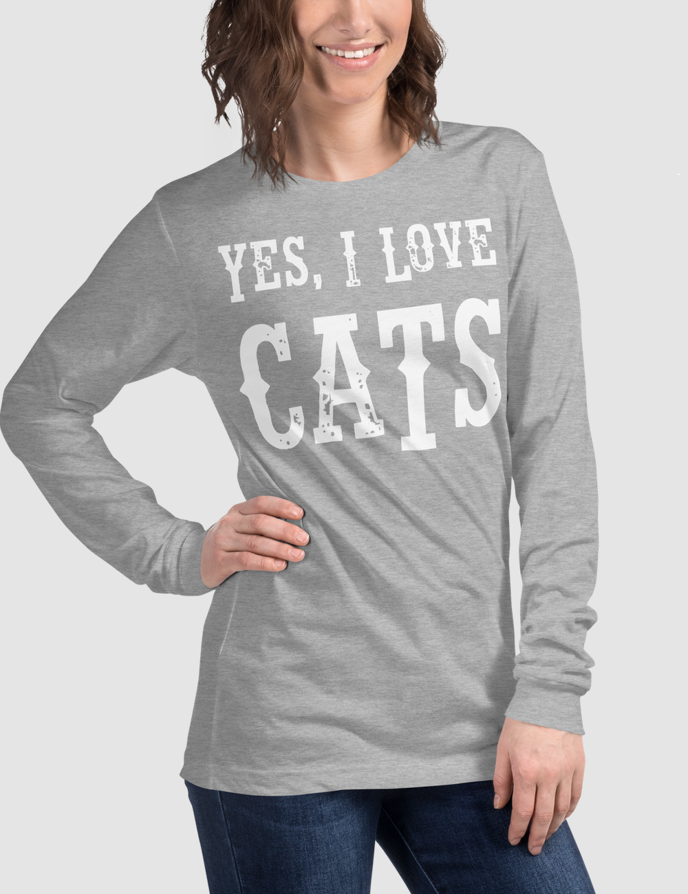 Yes I Love Cats | Women's Long Sleeve Shirt OniTakai