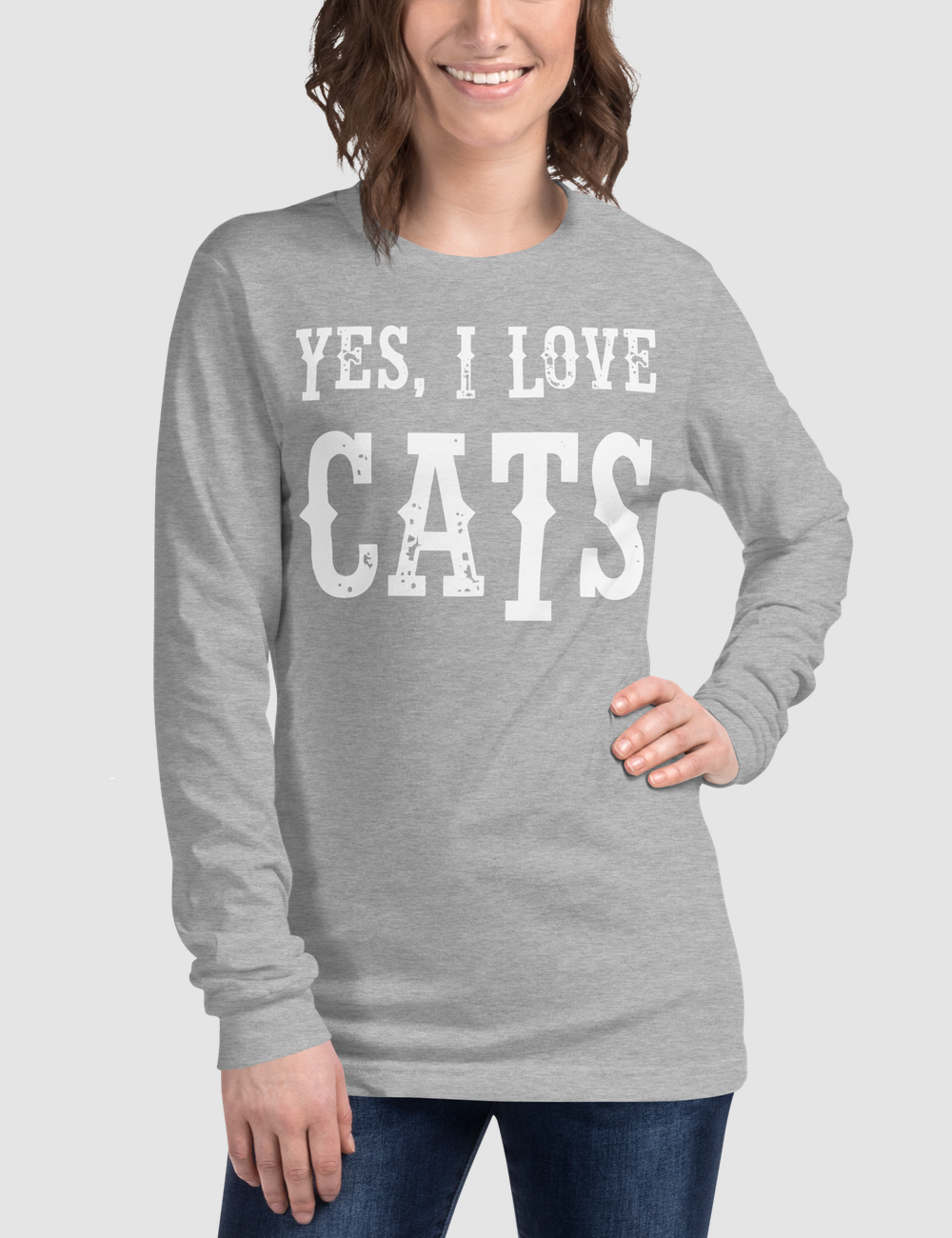 Yes I Love Cats | Women's Long Sleeve Shirt OniTakai