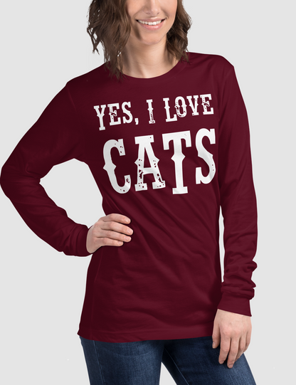 Yes I Love Cats | Women's Long Sleeve Shirt OniTakai