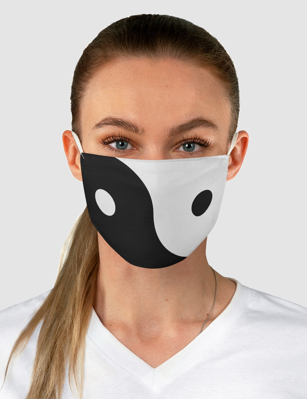 Yin Yang (Oversized) | Two-Layer Polyester Fabric Face Mask OniTakai