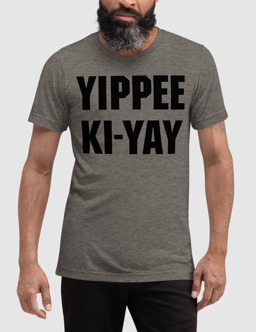 Yippee Ki-Yay Men's Tri-Blend T-Shirt OniTakai