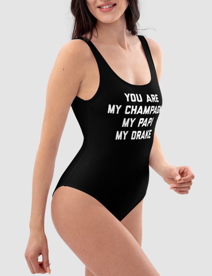 You Are My Champagne My Papi My Drake | Women's One-Piece Swimsuit OniTakai