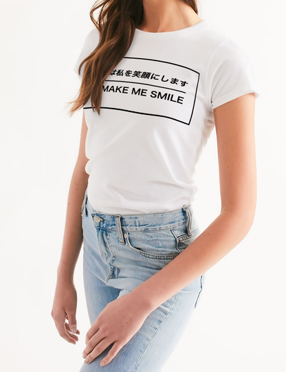 You Make Me Smile (Japanese Style) | Women's Sublimated T-Shirt OniTakai