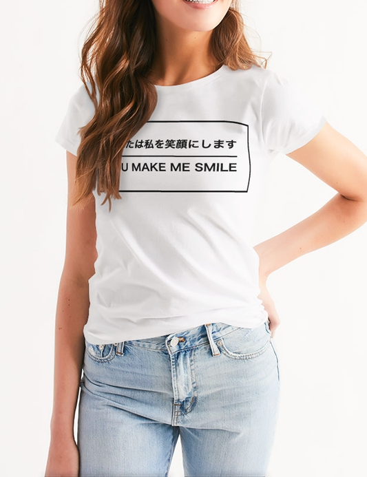 You Make Me Smile (Japanese Style) | Women's Sublimated T-Shirt OniTakai