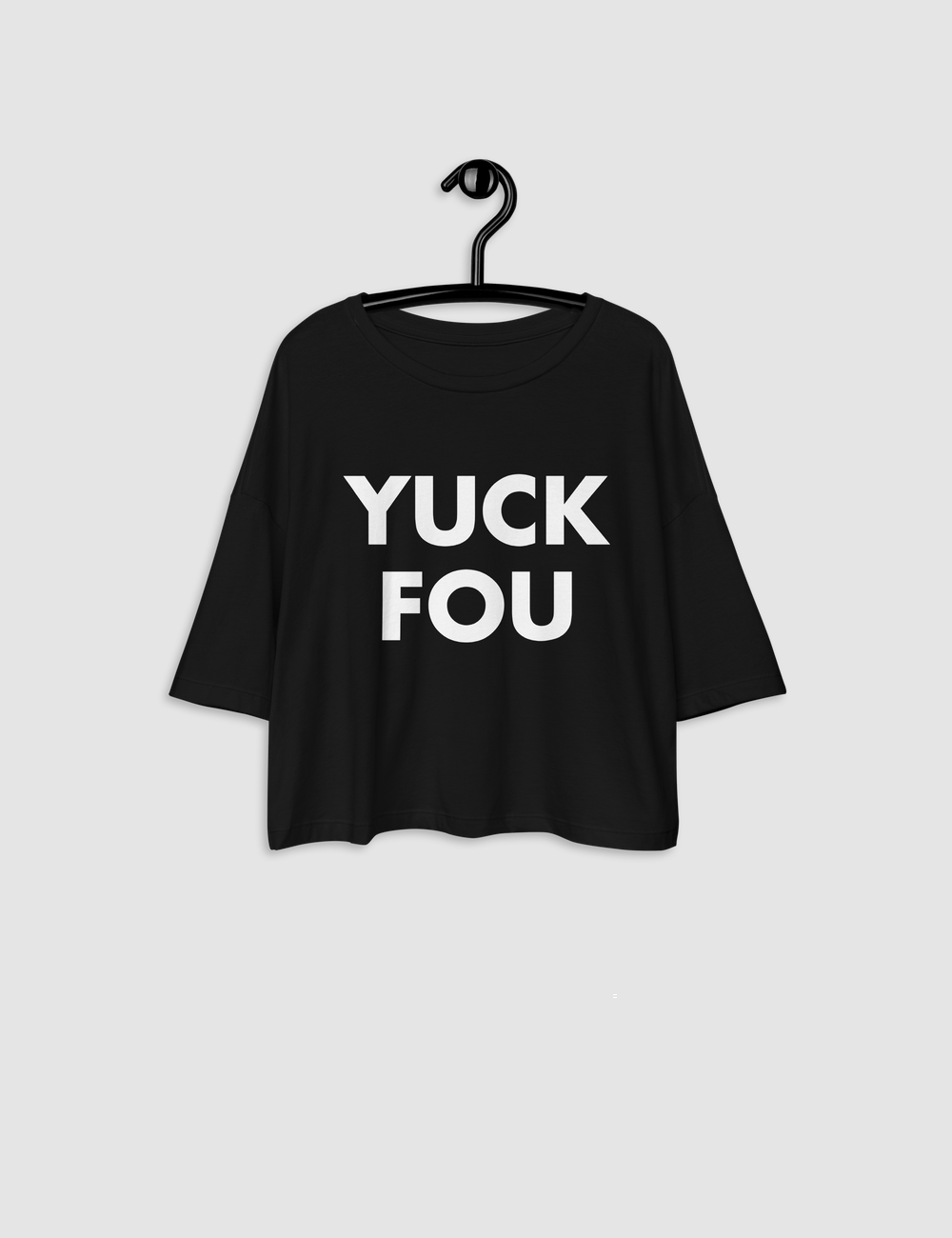 Yuck Fou | Women's Loose Fit Crop Top T-Shirt OniTakai