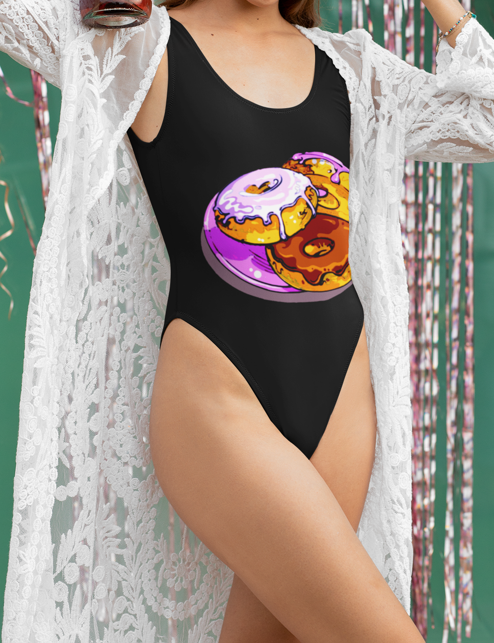 Yummy Donuts | Women's One-Piece Swimsuit OniTakai