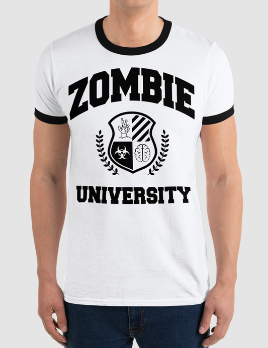 Zombie University | Men's Ringer T-Shirt OniTakai