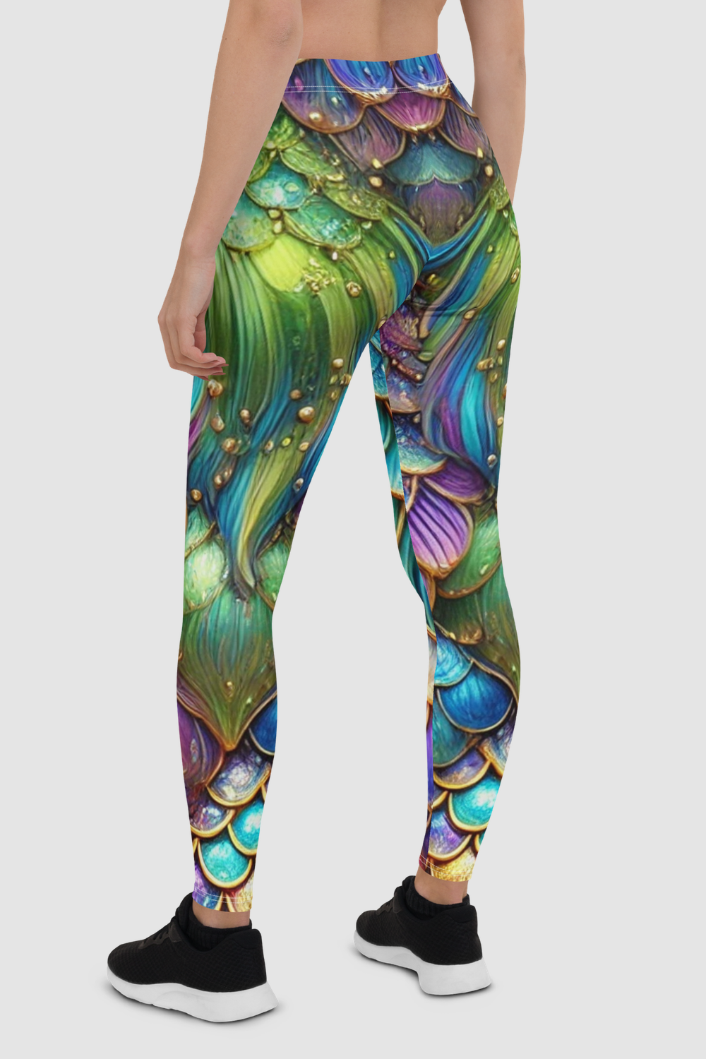 Atlantean Mermaid Graphic Print Women's Standard Yoga Leggings