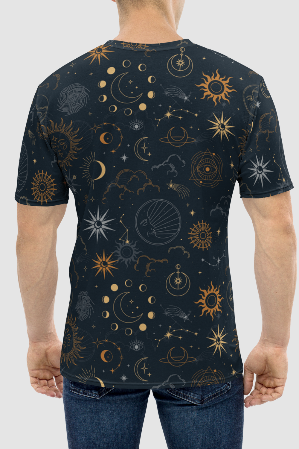 Cosmic Twilight Graphic Print Men's Sublimated T-Shirt