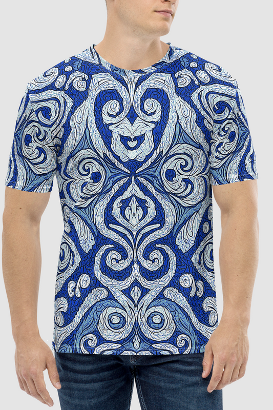 Ancient Ayleid Meteoric Glass Motif Men's Sublimated T-Shirt