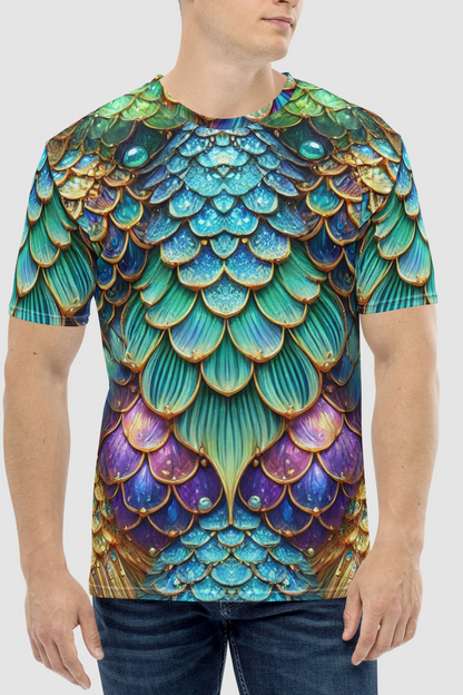 Atlantean Merman Graphic Print Men's Sublimated T-Shirt