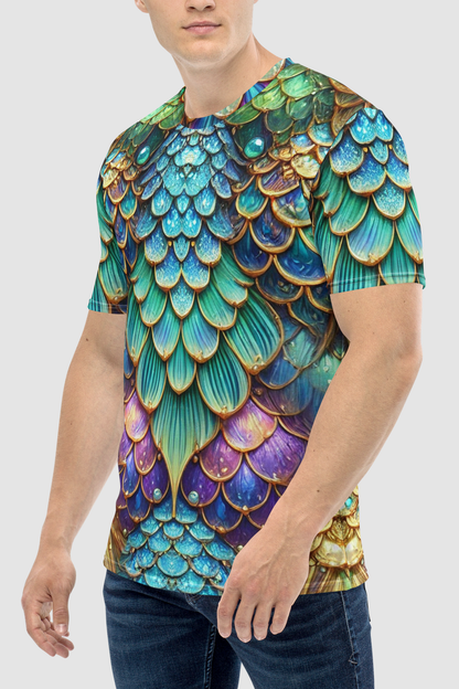 Atlantean Merman Graphic Print Men's Sublimated T-Shirt