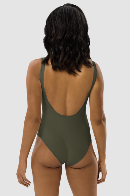 Forest Gray Women's One-Piece Swimsuit