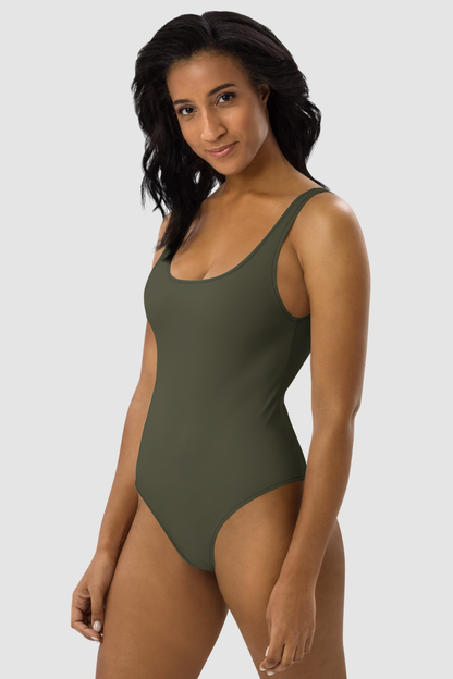 Forest Gray Women's One-Piece Swimsuit