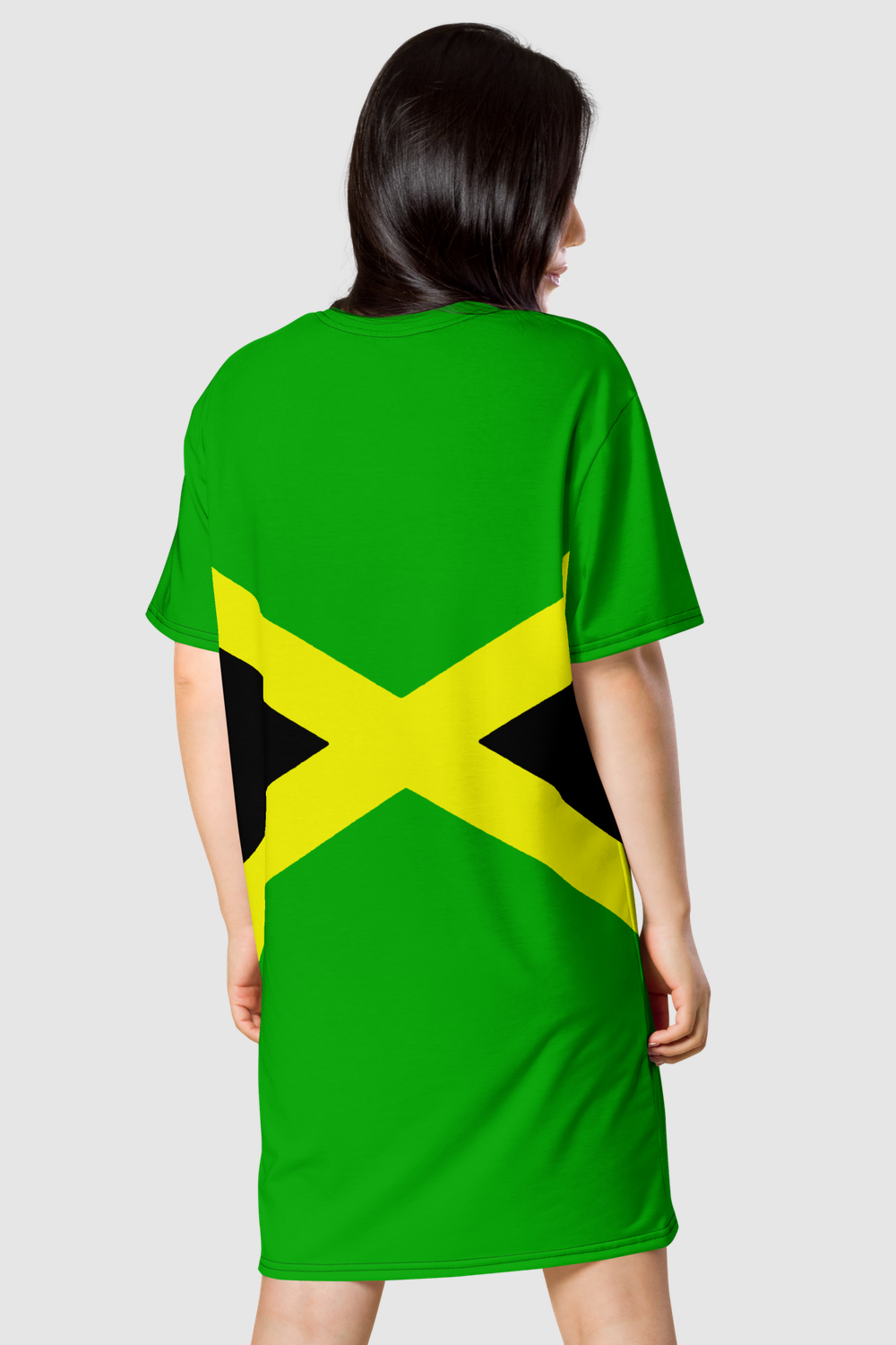 Classic Jamaican Flag T-Shirt Dress